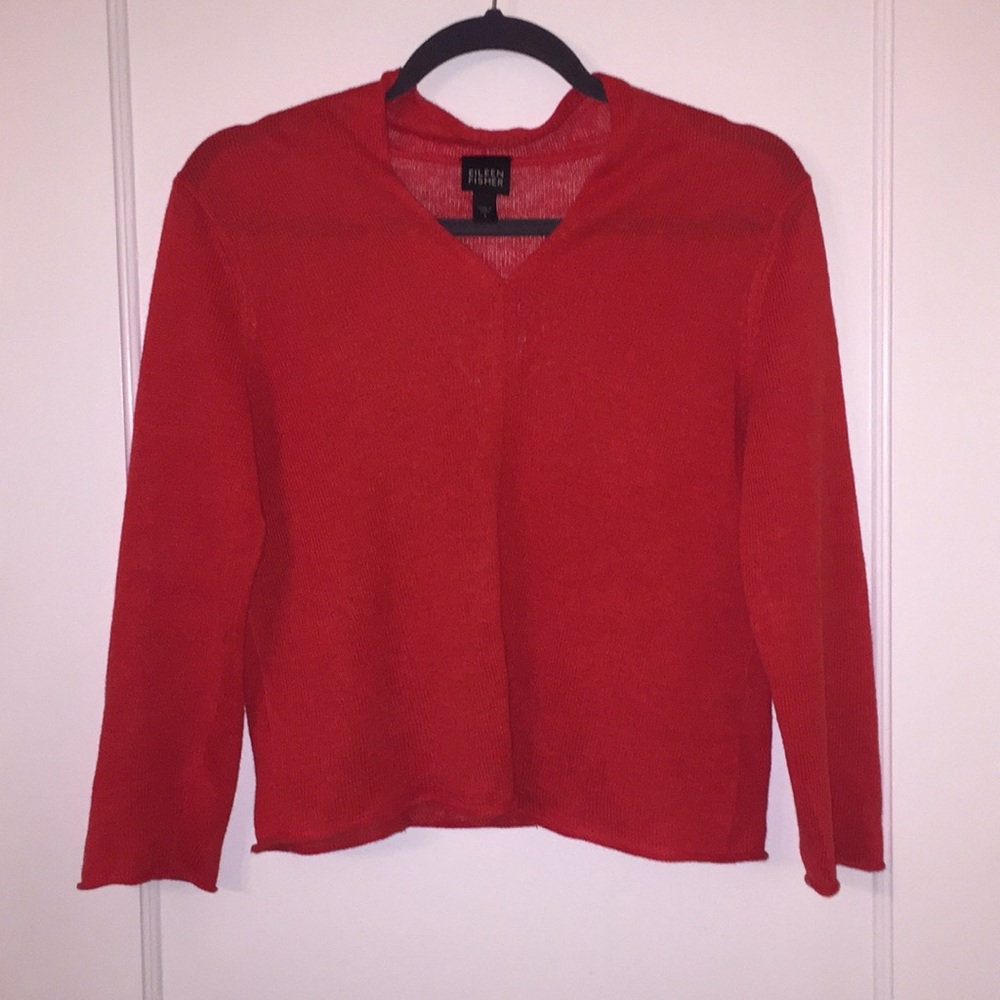 🛑 Final Sale ⚠️ Eileen Fisher Knit Linen Sweater